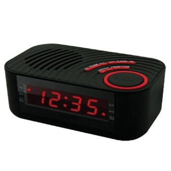 Digital Alarm Clock With AM/FM Radio And Dual