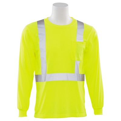 Aware Wear® ANSI Class 2 Hi-Viz Long Sleeve T-Shirt w/Reflective Tape