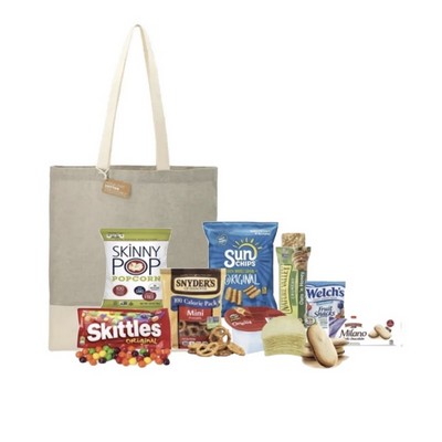 Eco Friendly Tote with Snacks