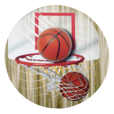 2" Basketball 2 Balls & Net Mylar Insert Disc