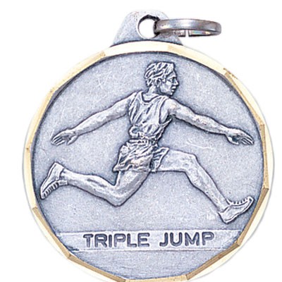 Male Track/Triple Jump E Series Die Struck Medal