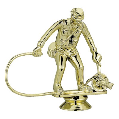 Fisherman Trophy Figure