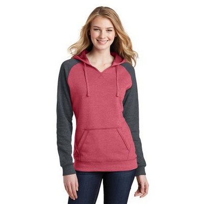 District® Women's Lightweight Fleece Raglan Hoodie