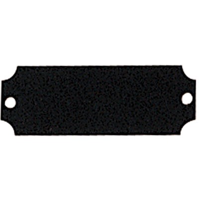 Black Brass Plate (2½" x 7/8")