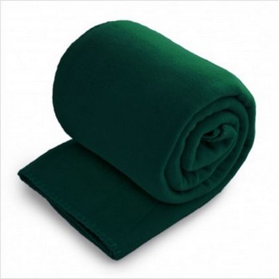 Fleece Throw Blanket - Forest Green (50"x60")