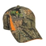 Outdoor Cap® Camo Cap w/Blaze Orange Trim