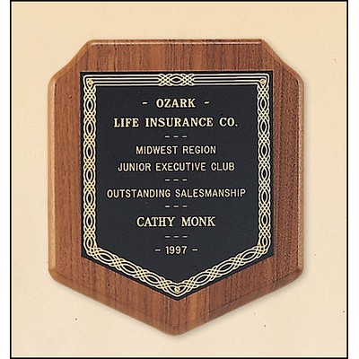 Flat Top V Bottom Plaque 7" x 8"