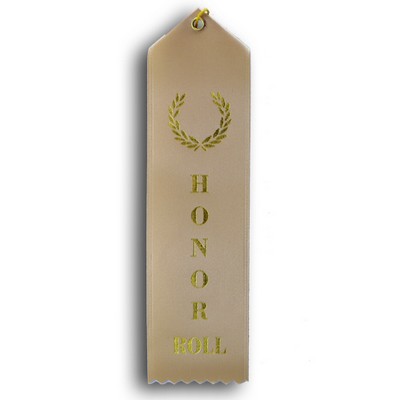 Standard Stock Ribbon w/Card & String (2"x8") - Honor Roll