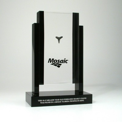 9" Trophy on Legs Lucite® Embedment Award w/Base (3"x6"x1")