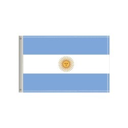 72"W x 36"H National Flag, Argentina, Single-Sided