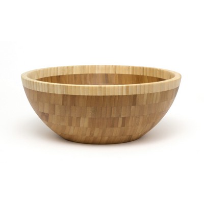 3 Pc Bamboo 2 Tone Salad Set