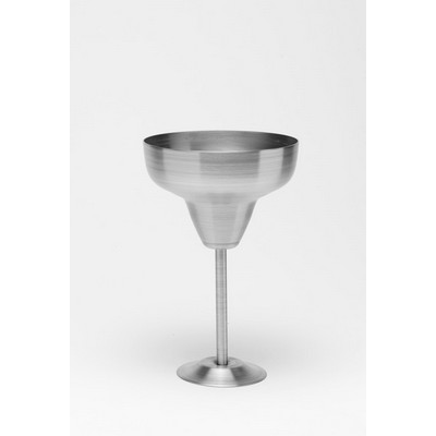 10 Oz. Margarita Glass - Stainless Steel Look