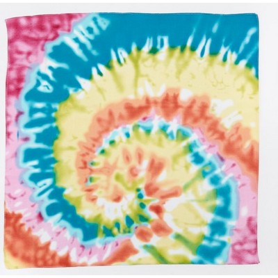 Circular Tie Dye Bandanna (22"x22")