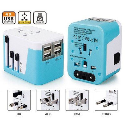 Kidder World Travel Adapter for 150 countries