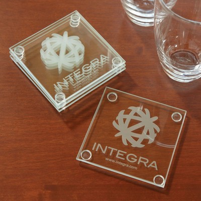 Economy Glass Coaster Set