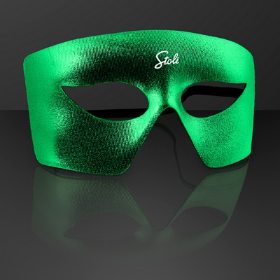 Green Masks for Mardi Gras (NON-Light Up)