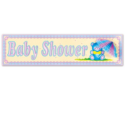 Baby Shower Sign w/ Tissue Parasol