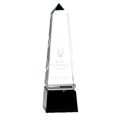 Pinnacle Peak Crystal Award, 8"H