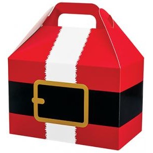 Santa's Belt Theme Gable Gift Basket Box (8½"x5"x5½")