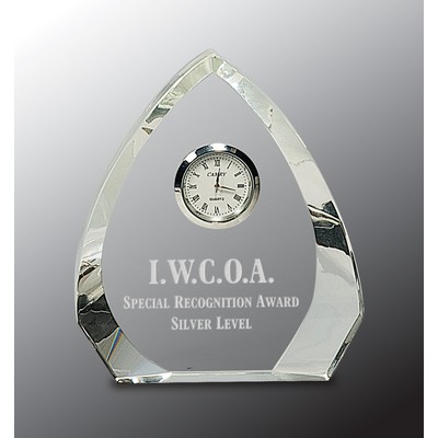 Crystal Arrowhead Clock Award