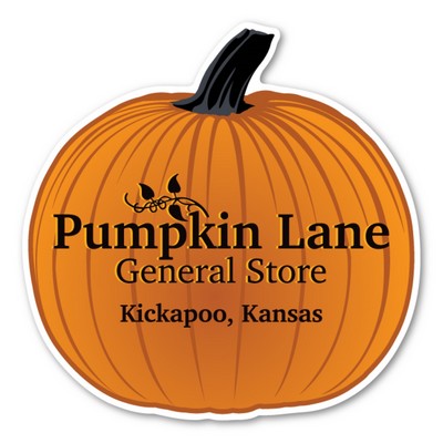 Pumpkin Magnet - 3.75" x 3.75" - 30 mil - Outdoor Safe