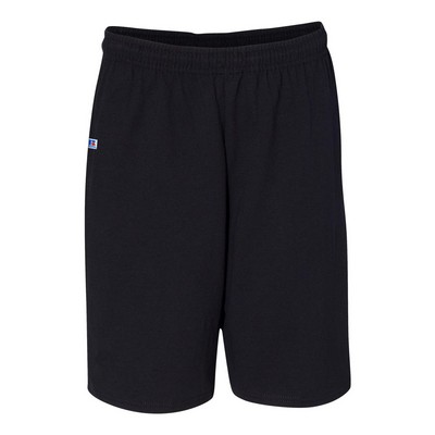 Russell Athletic® 10'' Essential Jersey Cotton Shorts w/Pockets