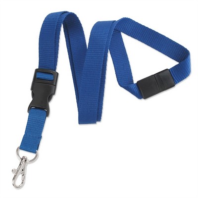 Detachable Breakaway Ribbed Polyester Lanyard