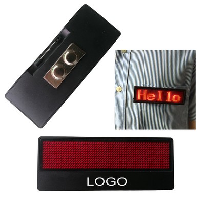 LED Programmable Name Badge