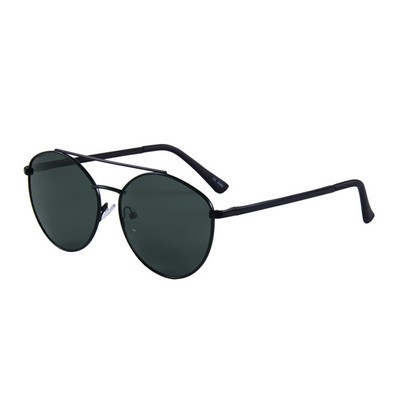 Sunglasses - Dark Green Lenses - Black Frames