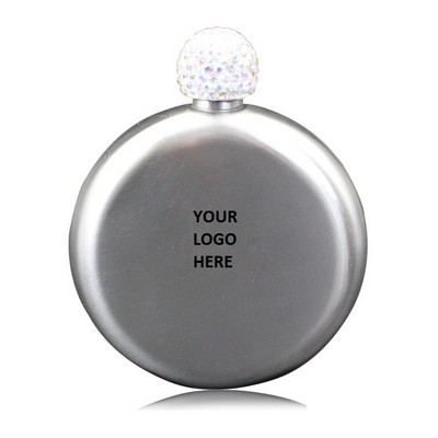 Diamond Design Cover Hip Flask 5oz