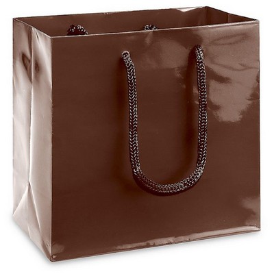 European Shopping Bags - Gloss - Rope Handle (6"x3"x7")