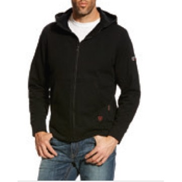 Ariat® FR DuraStretch™ Men's Black Full Zip Hoodie