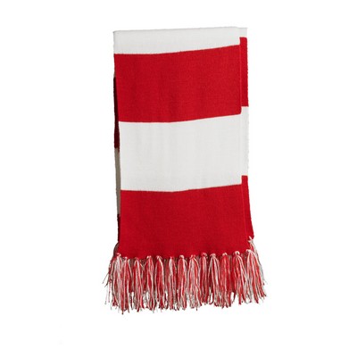 Spectator Scarf, Red/White