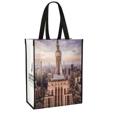 Custom 120g Laminated Non-Woven PP Tote Bag 11x14x6