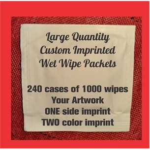 Wet Wipes Large Quantity Wipes Printed (2 Color 1 Side, 1 Color On Other Side)