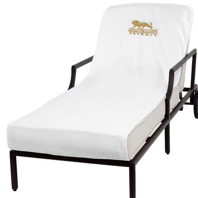 34" x 90", 24 lb., Lounge Chair Cover (Embroidered)