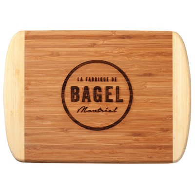 Genuine Bamboo 2-Tone Cutting Board (13½" x 9¾")