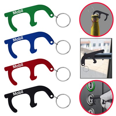 Key Style PPE Door Opener Closer No-Touch w/Key Chain