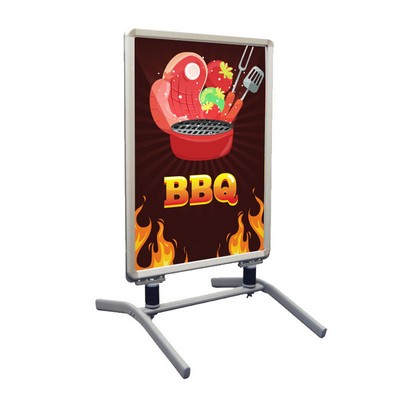 BBQ Pre Printed Springster™ L Snap Frame Dark Brown