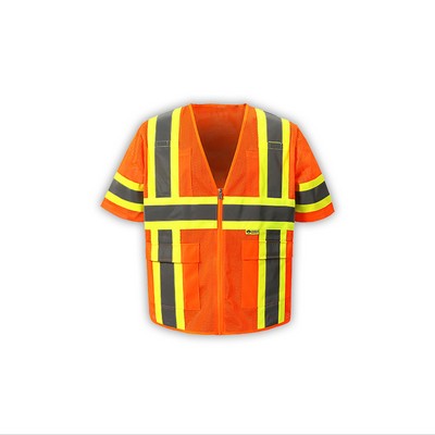 Class 3 Mesh Contrast High Viz Vest