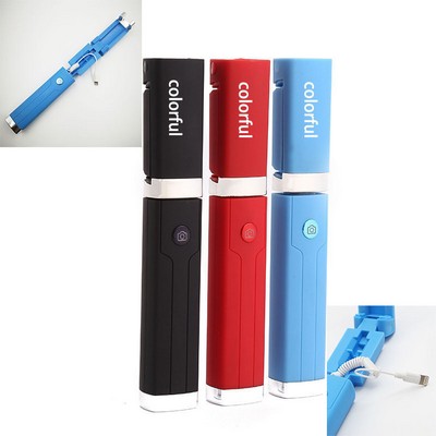 Mini Lipstick Wired Selfie Stick