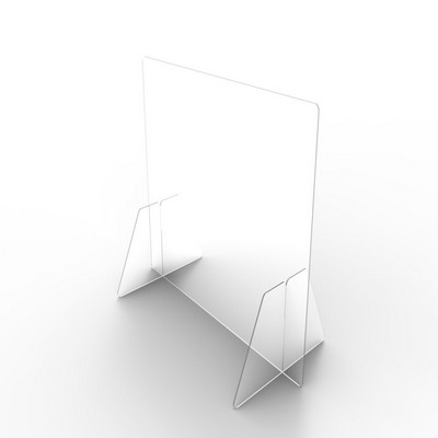 Clear Acrylic Sneeze Guard W/ Detachable Legs