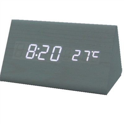 Digital LED Wooden Clock