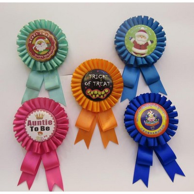 Ribbon Rosettes/Baby Shower Award Ribbon