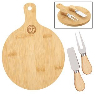 Regala Mini Bamboo Cheese Board Knife Set