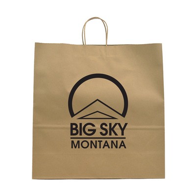 Kraft Paper Shopping Bag (18"x7"x18.75")