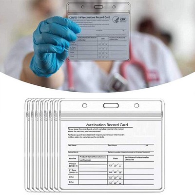 4"x3" PVC Vaccination Card Holder