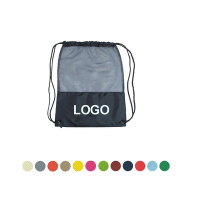 Mesh Drawstring Backpack