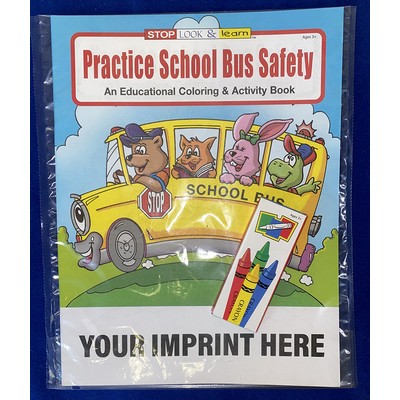 Practice School Bus Safety Coloring Book Fun Pack