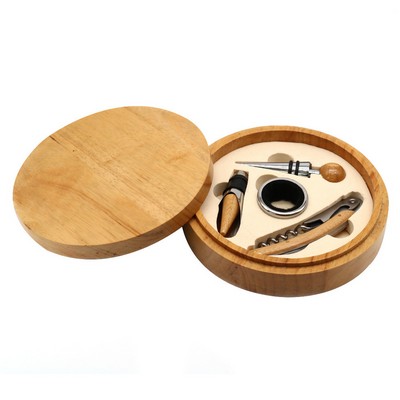 Wine Accessory w Bamboo Gift Case